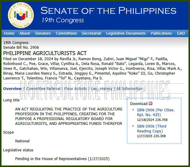 Philippine Agriculturists Act