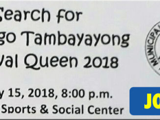 Search for Tabango Tambayayong Festival Queen 2018